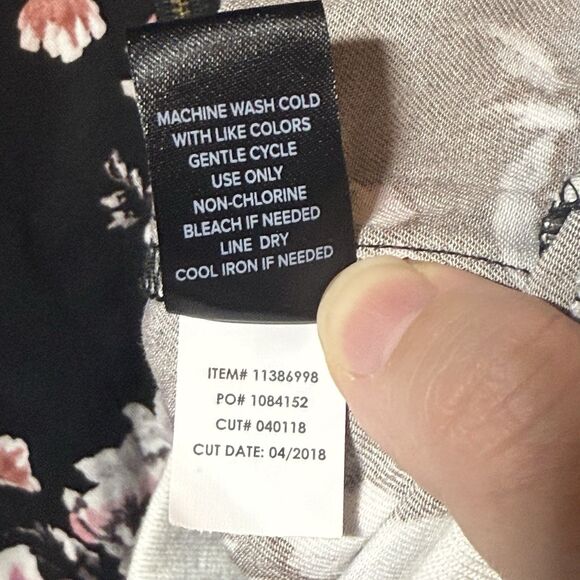 Torrid Black Pink Floral Bomber Jacket Full Zip Long Sleeve Women's Plus Size 3X - Picture 13 of 14